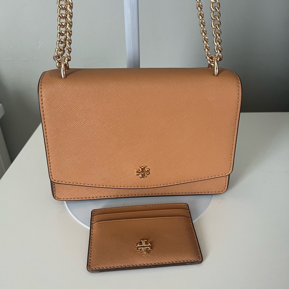 Tory Burch Shoulder/Crossbody Bag & Matching Card Holder